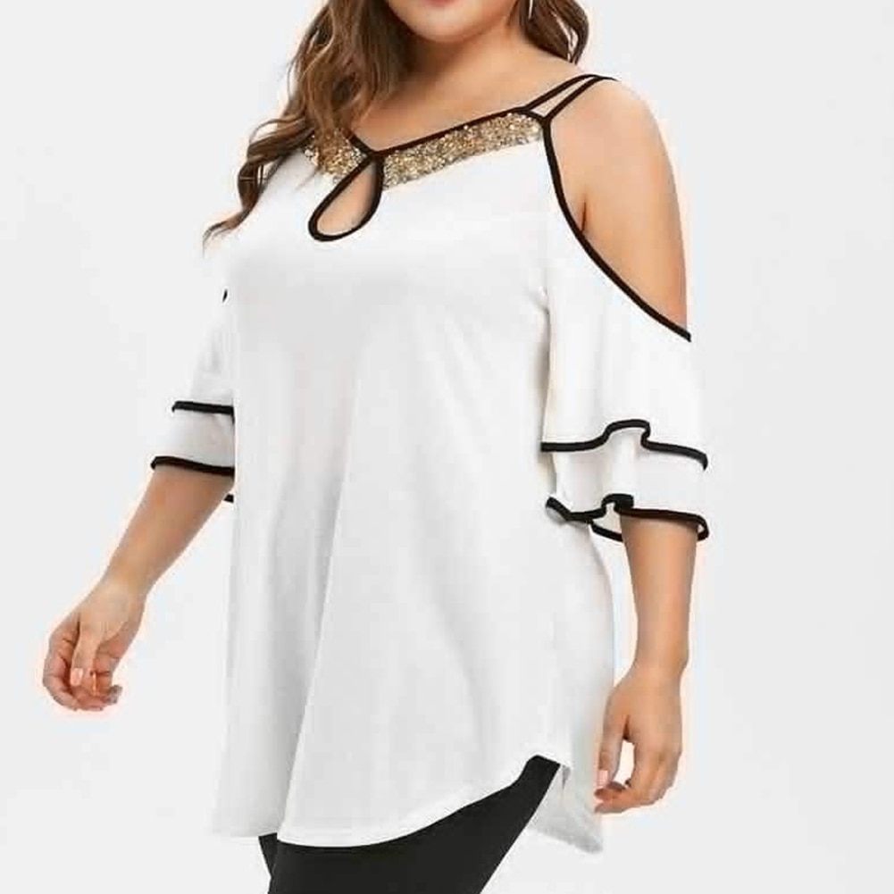 ToPs De MUjer De Moda Blusas de Encaje Rojas Tallas GRandes ElegAntes PlUs SiZe