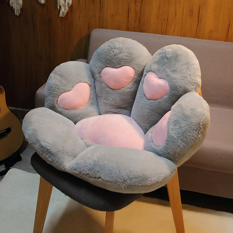 MOONBEEKI Cat Paw Cushion Chair Comfy Kawaii Chair Plush Seat Cushions  Shape Lazy Pillow for Gamer Chair 28x 24 Cozy Floor Cute Seat Kawaii for  Girl