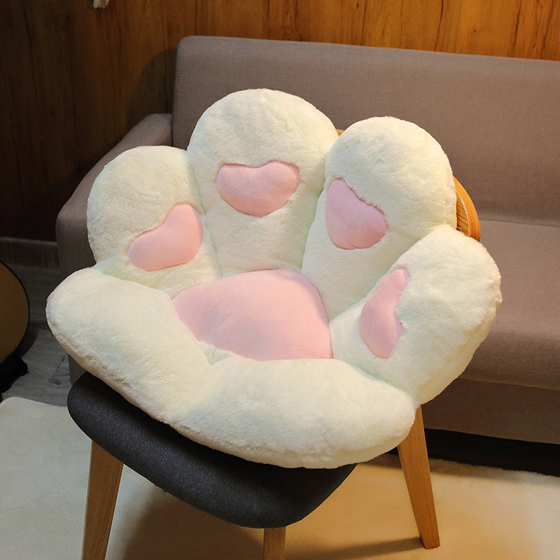  MOONBEEKI Cat Paw Cushion Comfy Kawaii Chair Plush Cushions  Shape Lazy Pillow for Gamer Chair 28x 24 Cozy Floor Cute Seat Kawaii for  Girl Worker Gift, Dining Room Bedroom Decorate White 