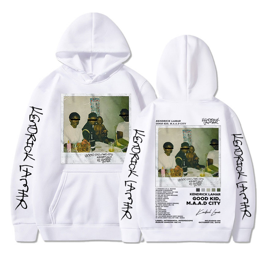Rapper Kendrick Lamar Good Kid Hoodie Men Women Hip Hop Music Album  Sweatshirt